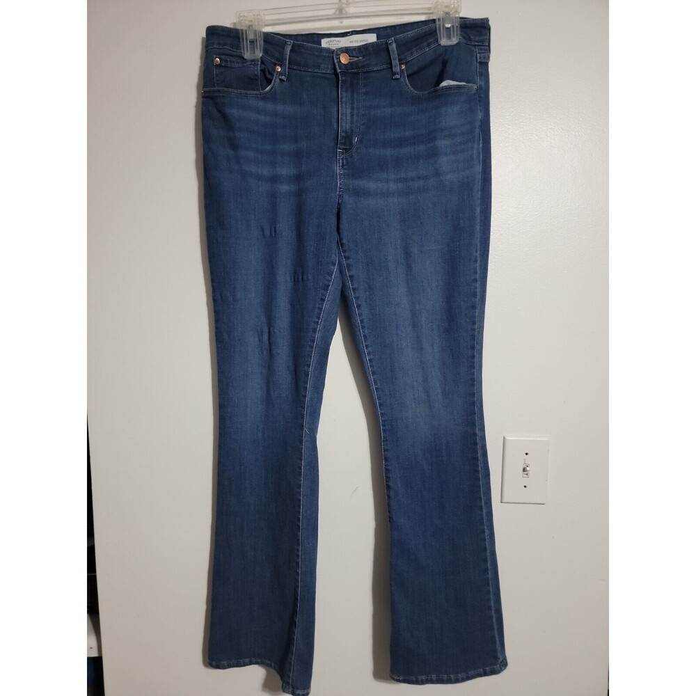 Levi Strauss Signature Mid Rise Boot Cut Jeans Womens 18 Med Wash Denim W36x32